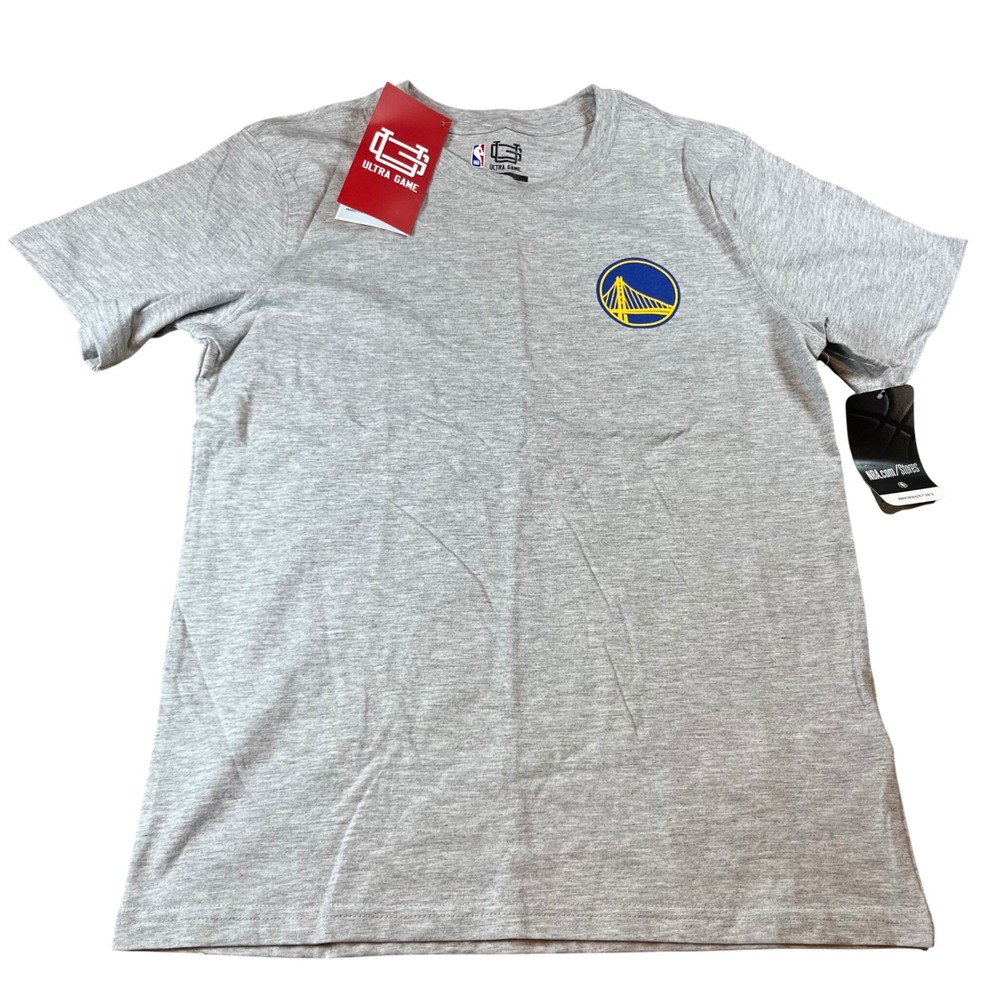 NBA Ultra Game Golden State Warriors Kids T-Shirt Heather Grey‎ Size 14-16 NWT